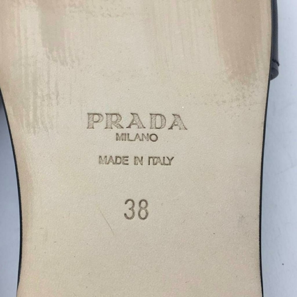 PRADA Triangle Logo Slide Sandal sz 8 - Picture 8 of 12